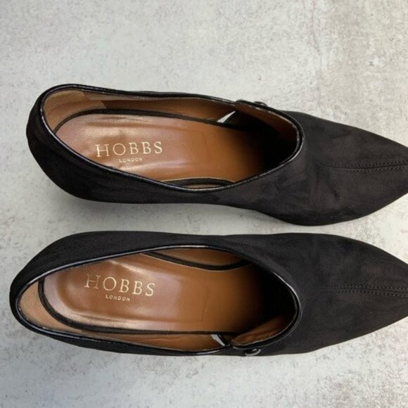 Hobbs London Suede Heels w/ Cutouts - Picture 2 of 6